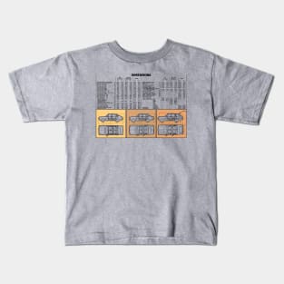 MORRIS MARINA - technical data Kids T-Shirt